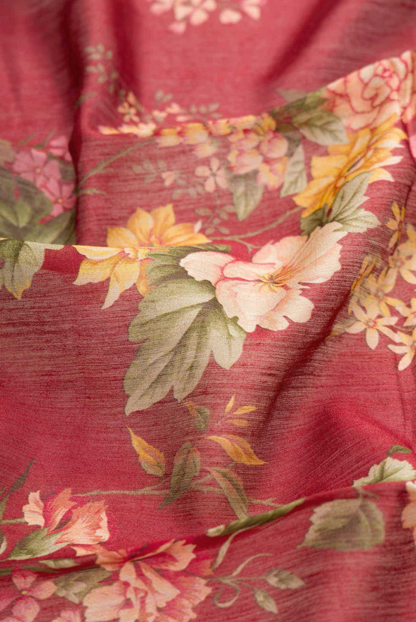 Dark Mauve Dual Tone Tussar Silk Saree