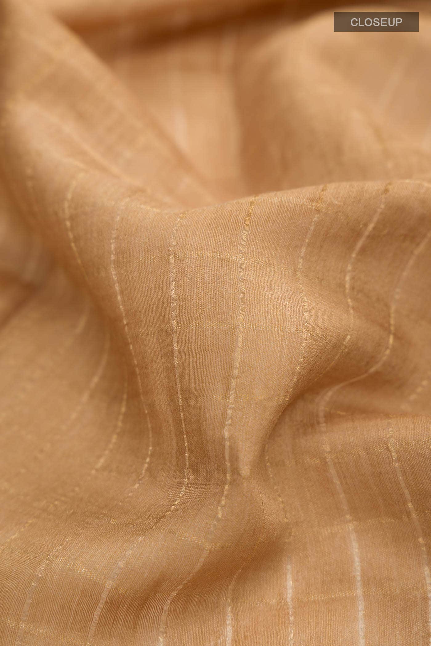 Gold Bhagalpuri Tussar Silk Saree