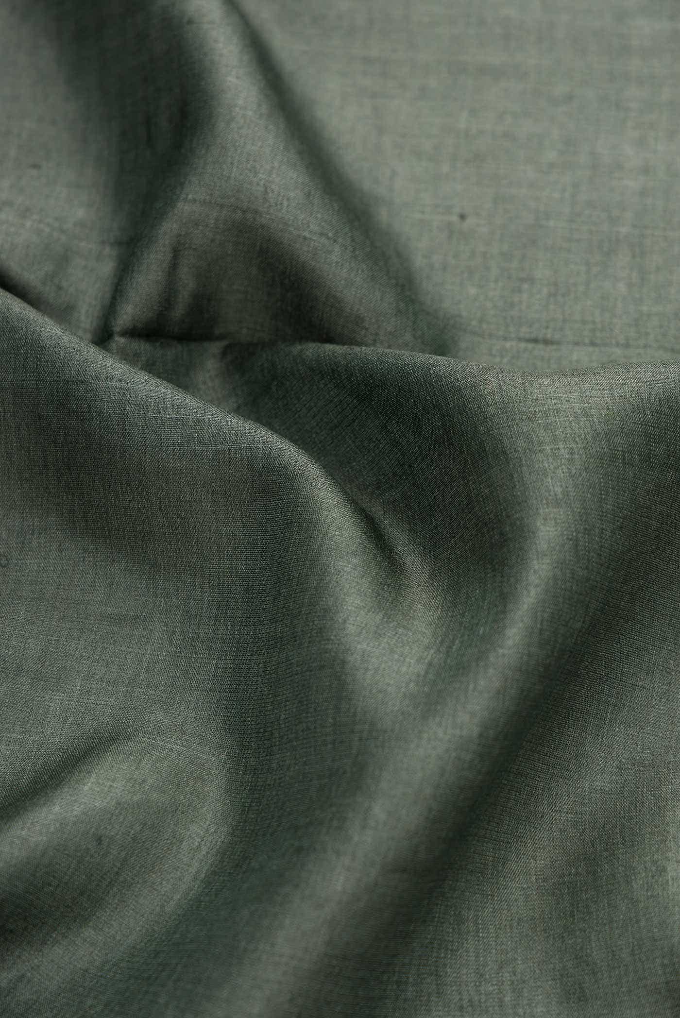 Green Dual Tone Tussar Silk Saree