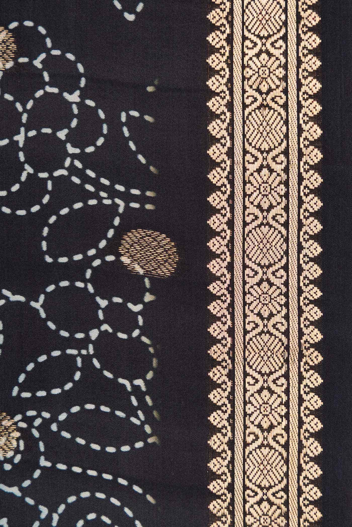 Black Kanchipuram Silk Saree