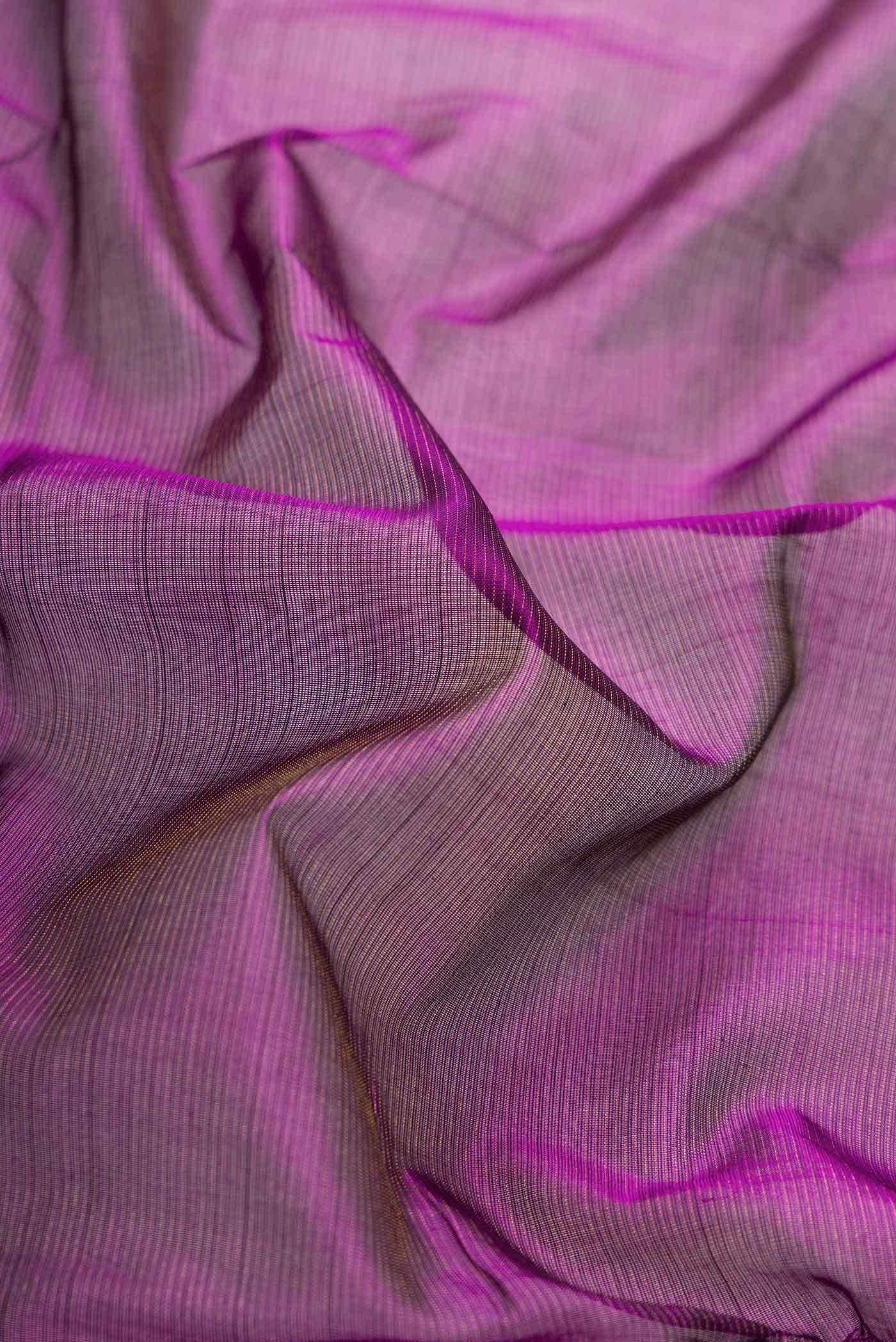 Purple Dual Tone Silk Cotton Saree