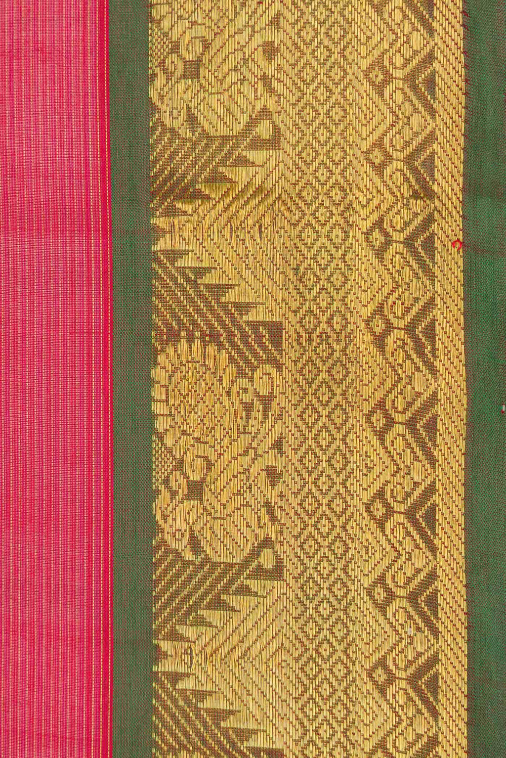 Red Dual Tone Silk Cotton Saree