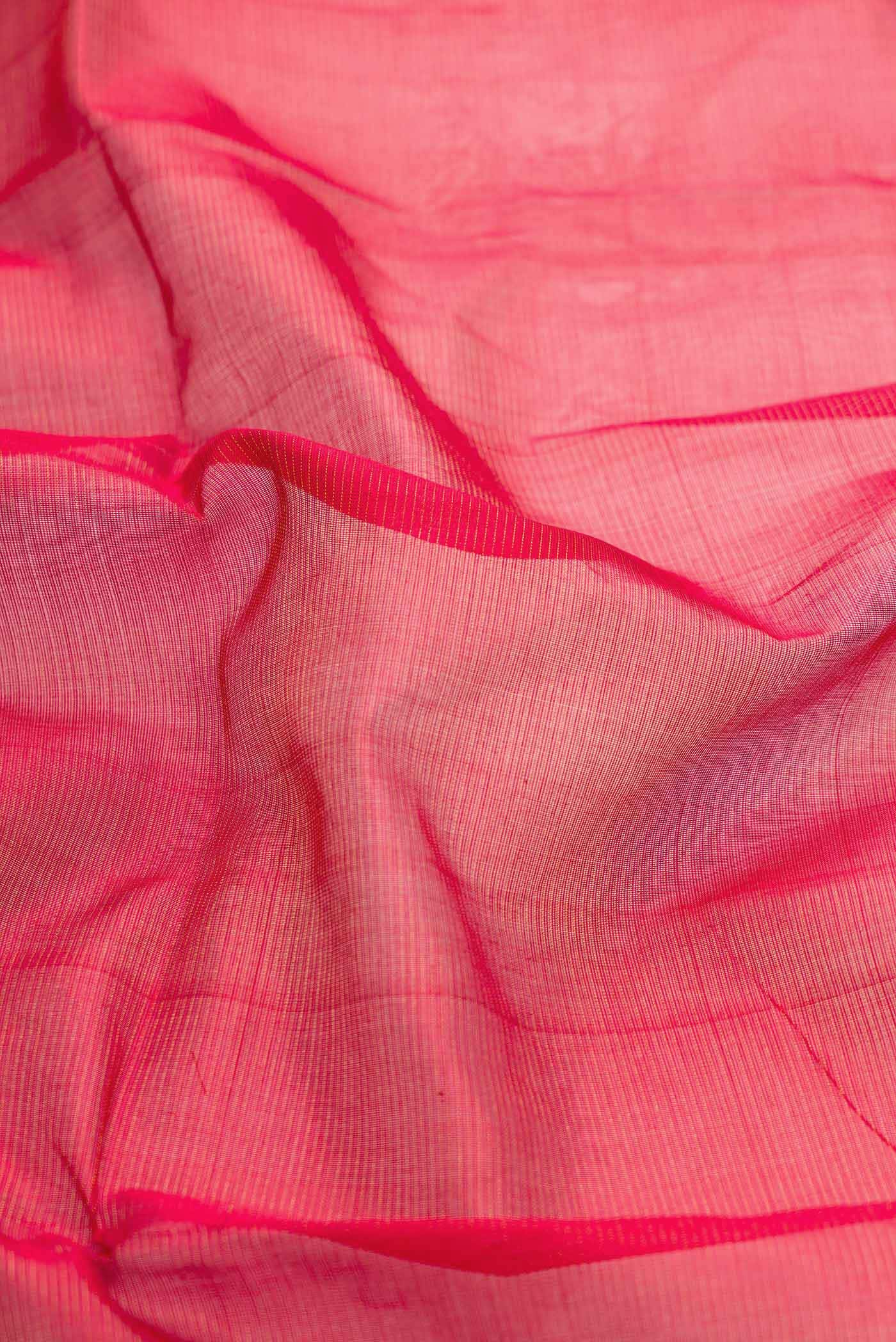 Red Dual Tone Silk Cotton Saree