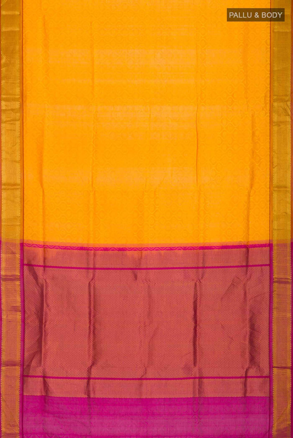 Yellow Silk Cotton Saree