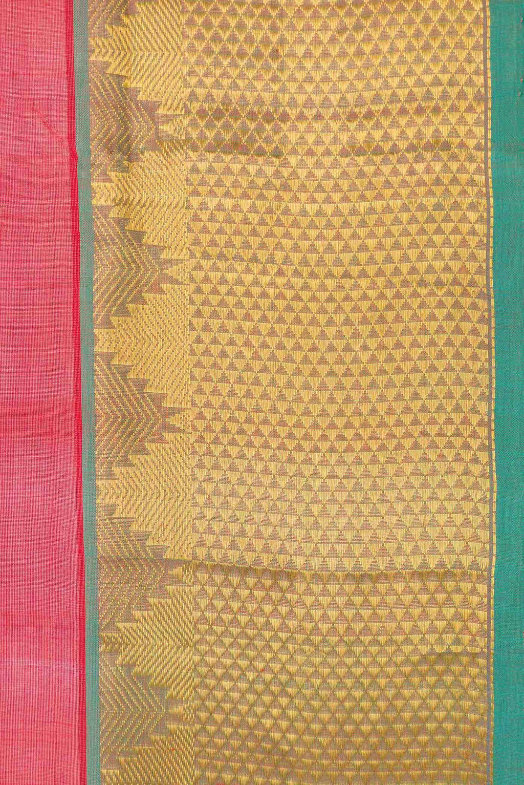 Red Dual Tone Silk Cotton Saree