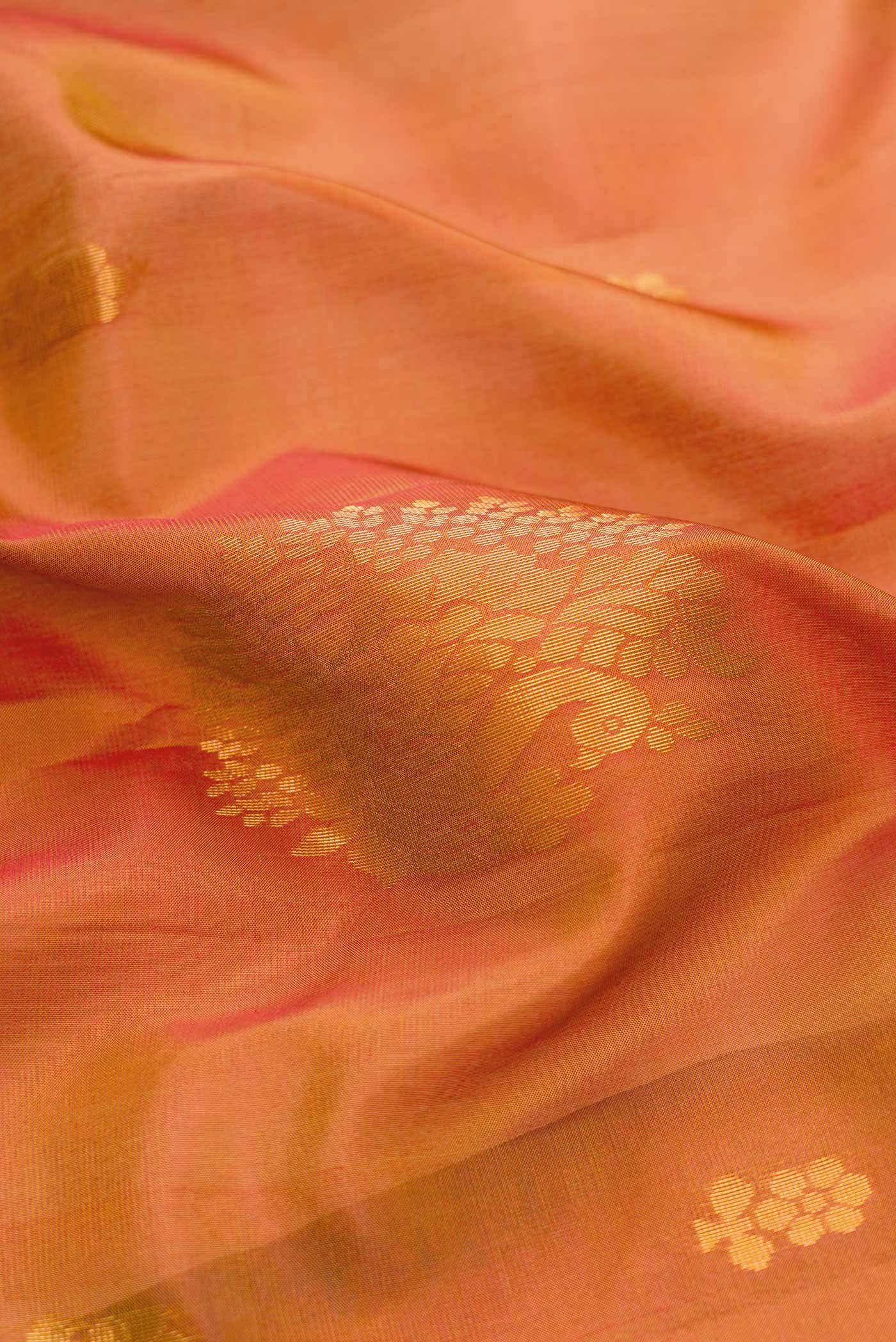 Dark Pink Dual Tone Soft Silk Saree