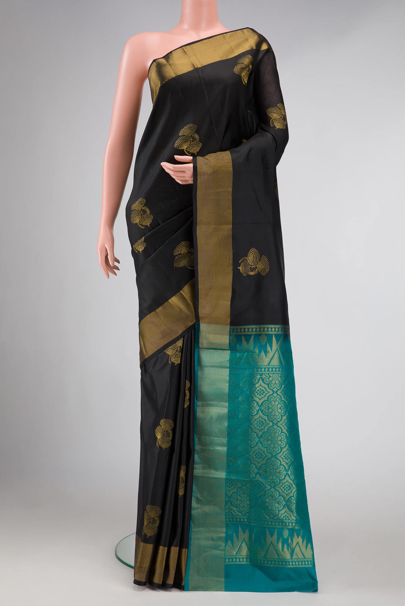 Black Soft Silk Saree