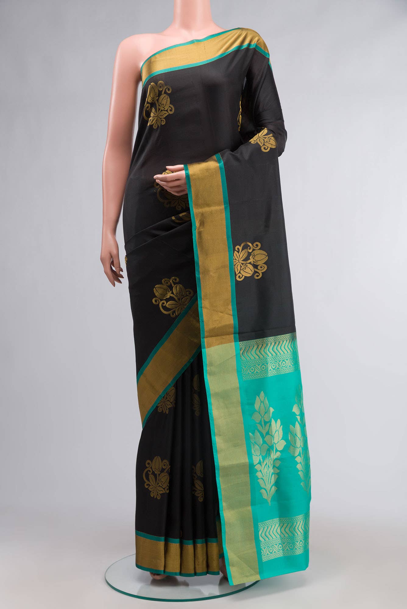 Black Soft Silk Saree