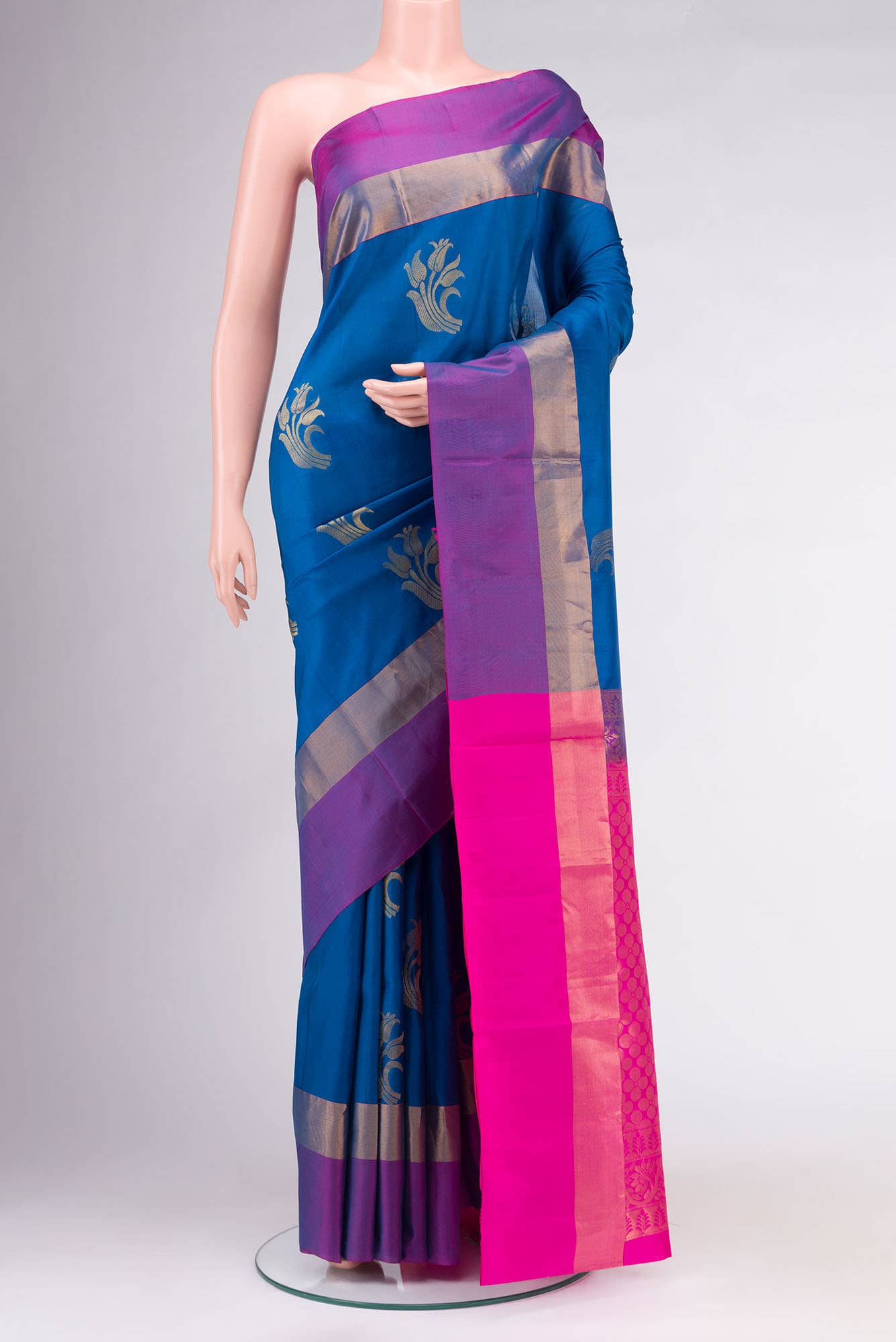 Blue Soft Silk Saree