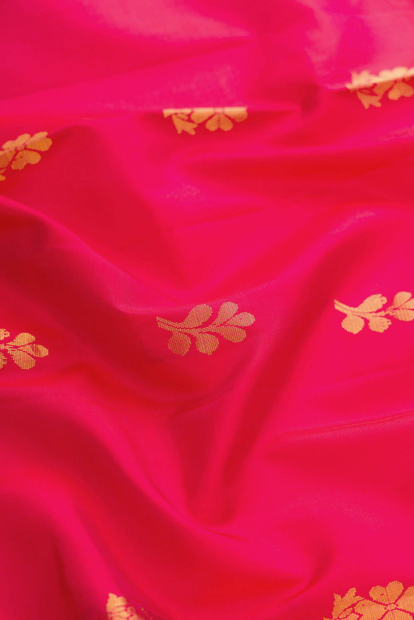 Dark Pink Dual Tone Soft Silk Saree