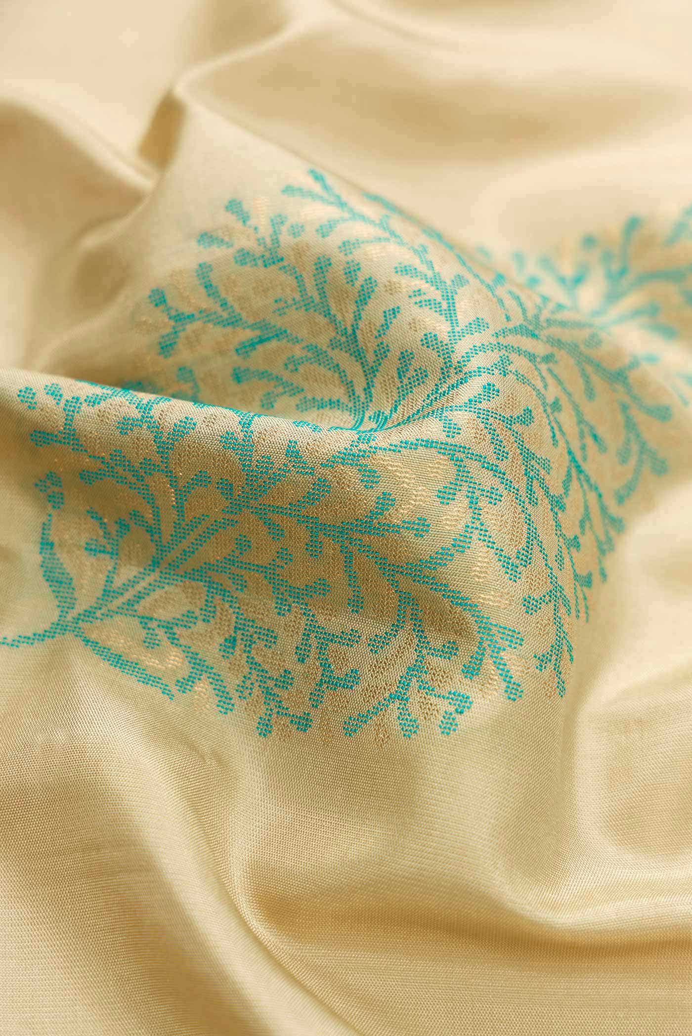 Dark Beige Dual Tone Soft Silk Saree