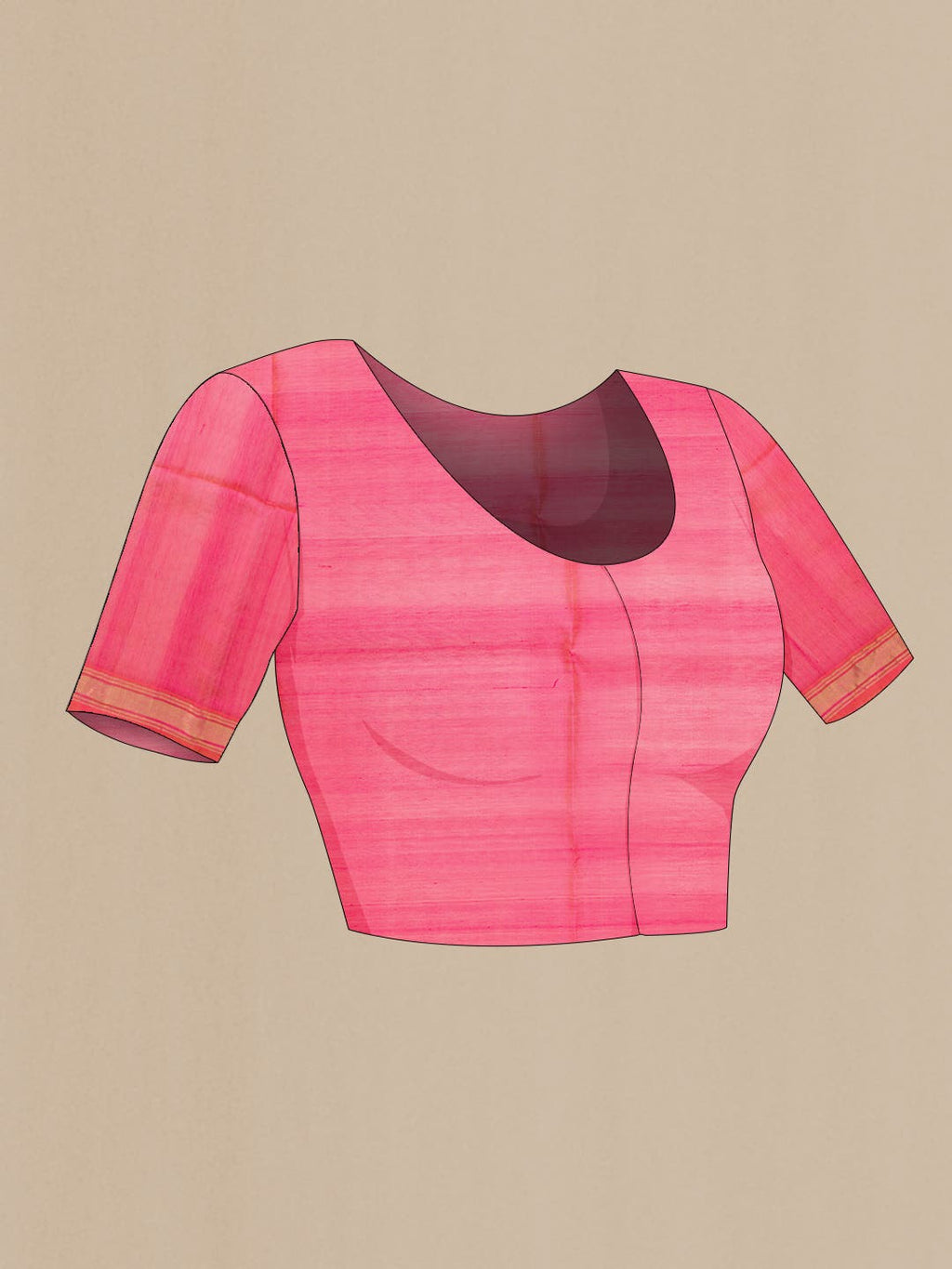 Pink Dual Tone Soft Silk Saree