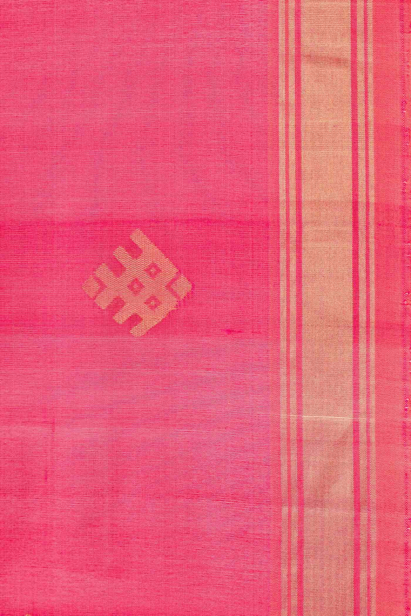 Pink Dual Tone Soft Silk Saree