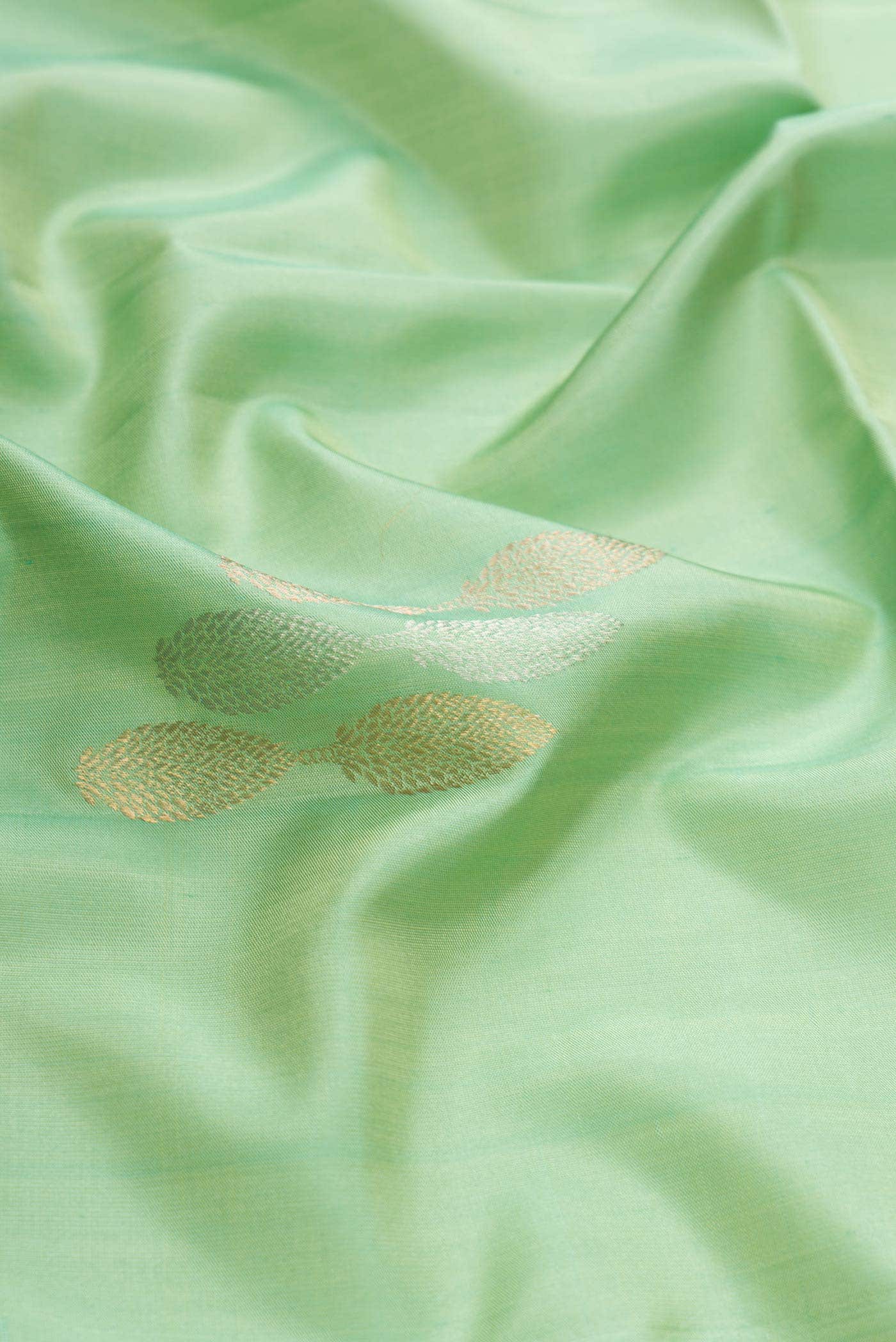 Pista Green Soft Silk Saree