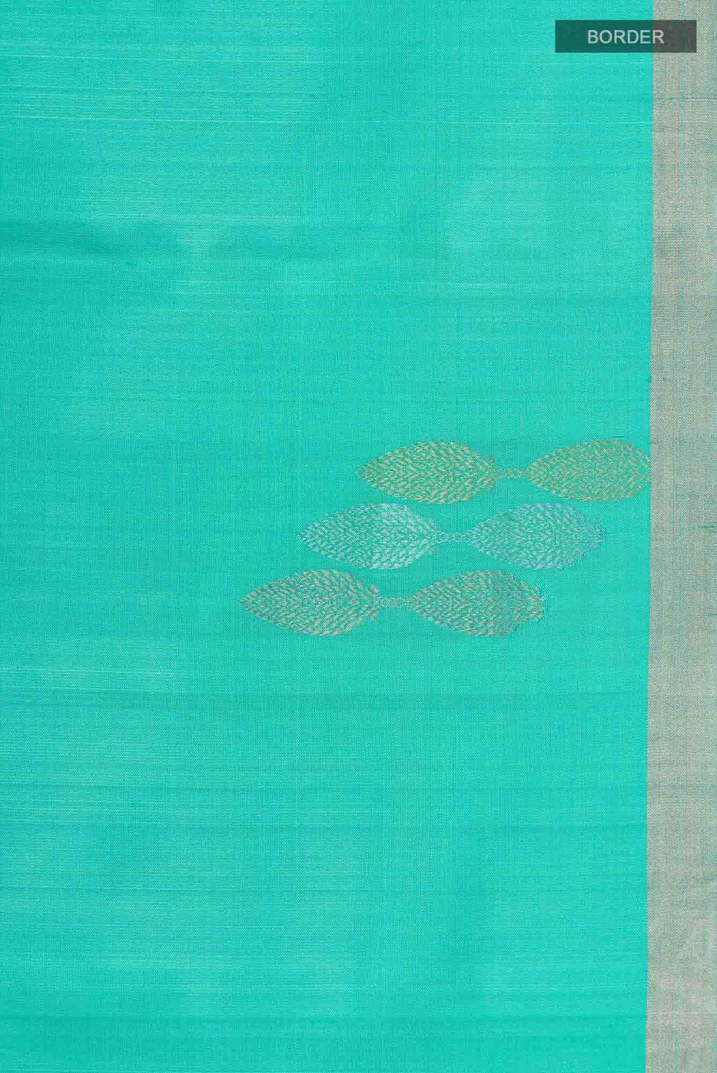Turquoise Soft Silk Saree