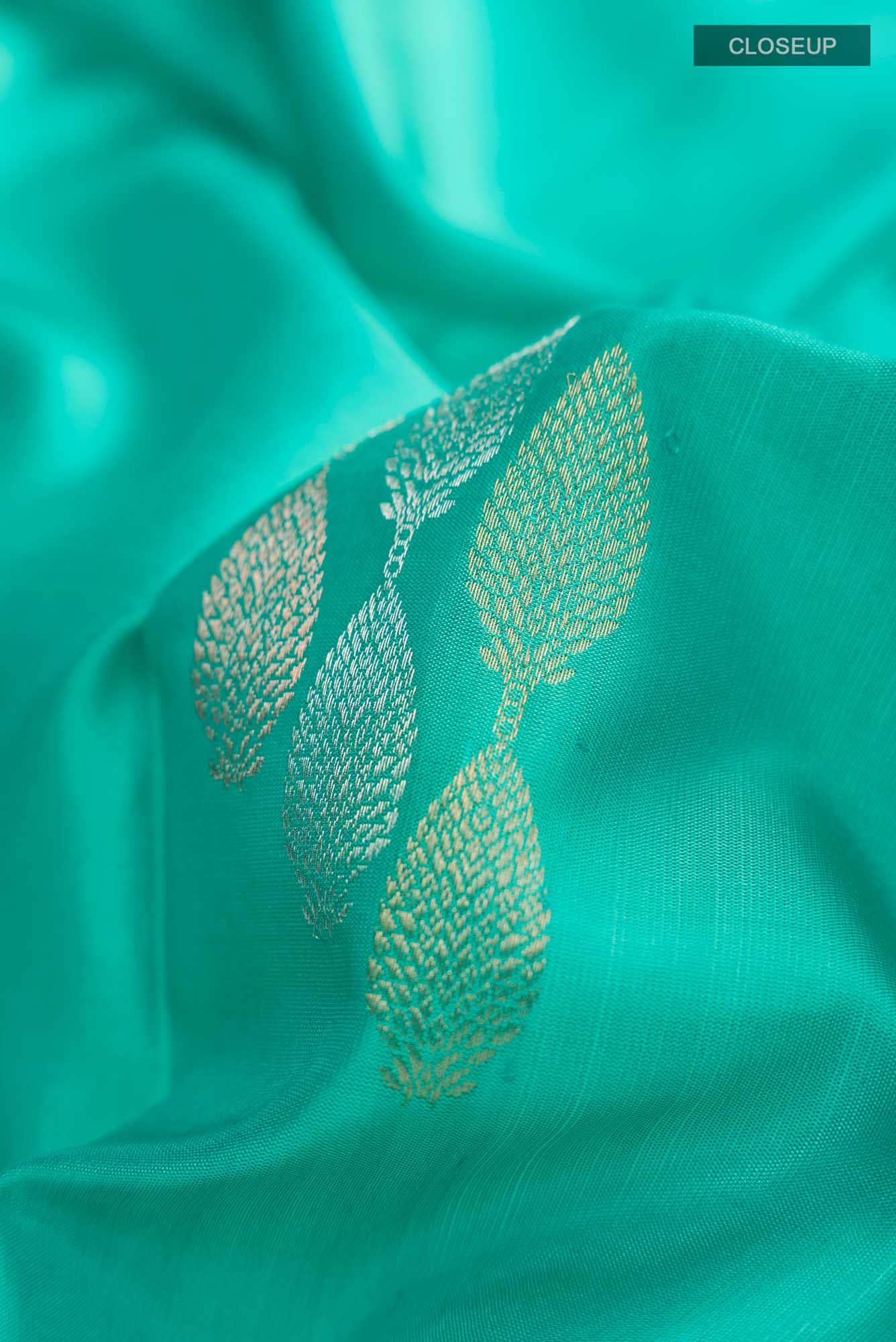 Turquoise Soft Silk Saree