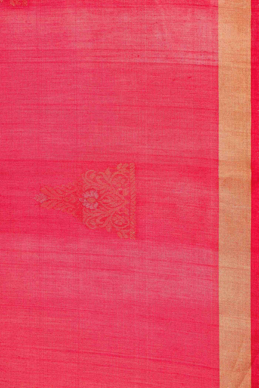 Red Dual Tone Silk Cotton Saree