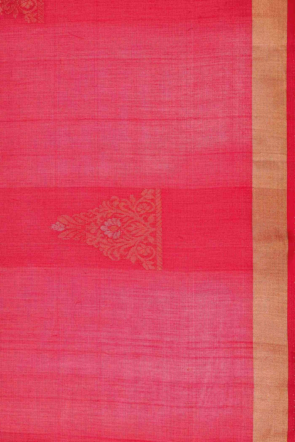 Red Dual Tone Silk Cotton Saree