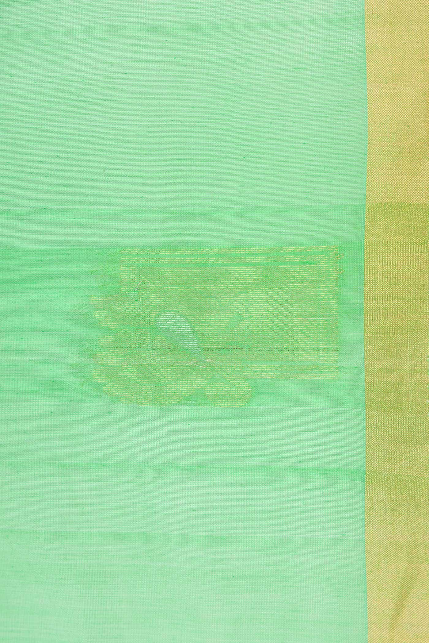 Green Silk Cotton Saree