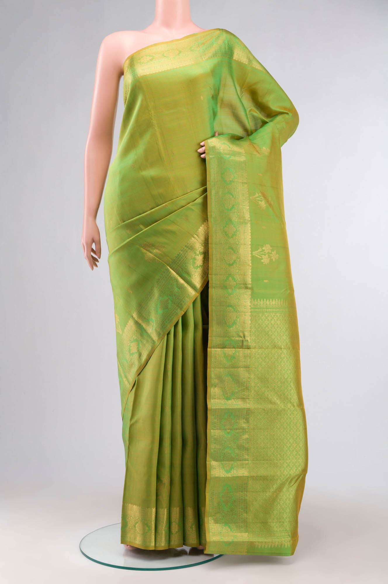 Green Kanchipuram Silk Saree