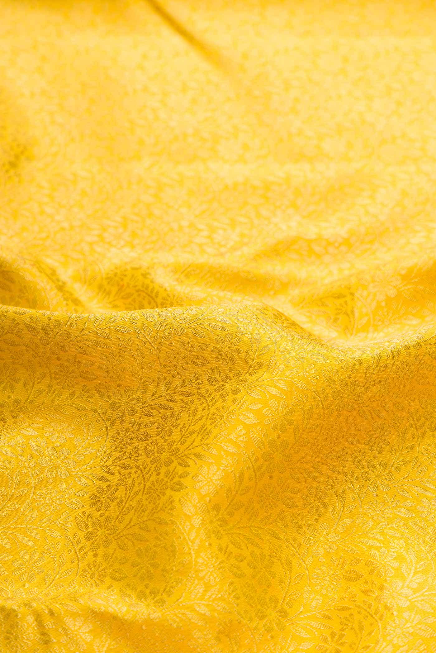 Yellow Dual Tone Kanchipuram Silk Saree