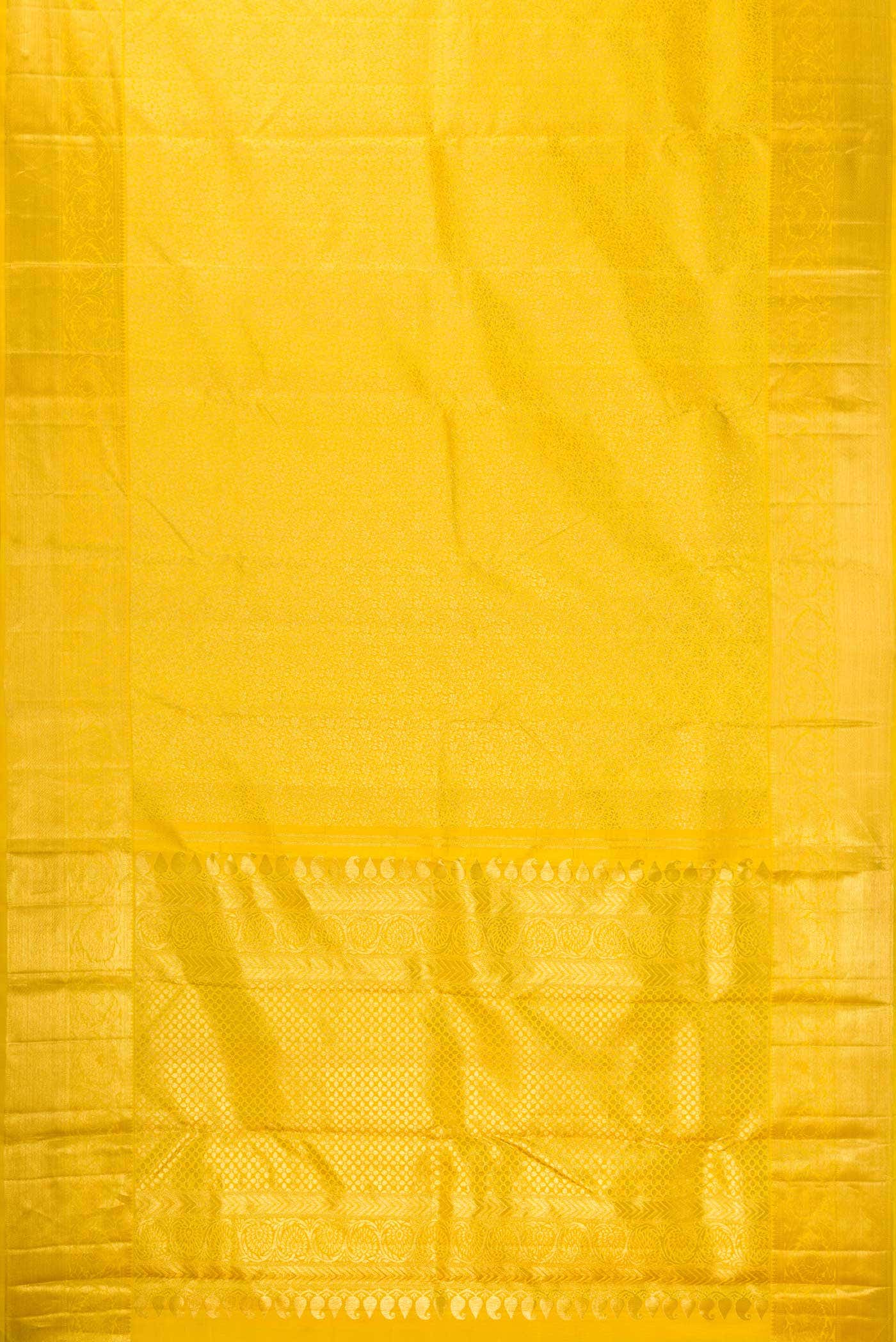 Yellow Dual Tone Kanchipuram Silk Saree