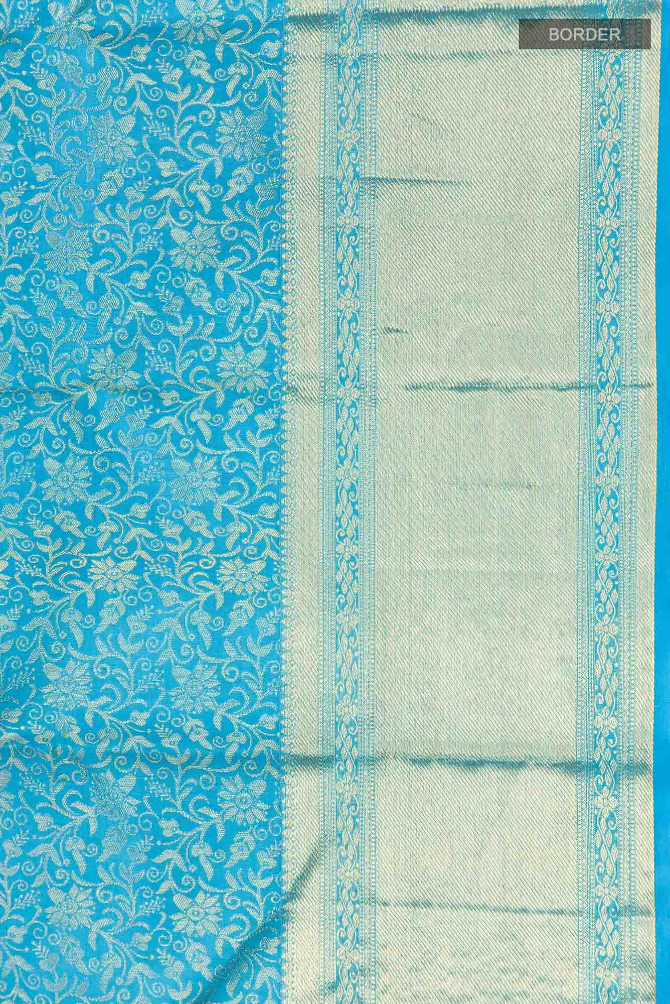 Blue Kanchipuram Silk Saree