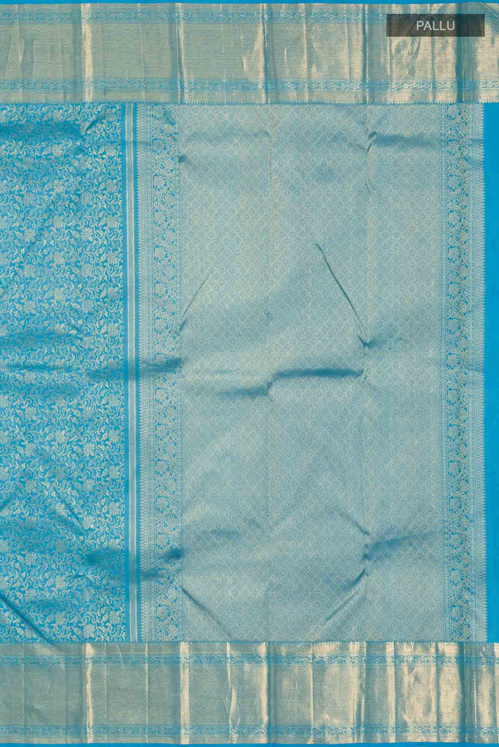 Blue Kanchipuram Silk Saree
