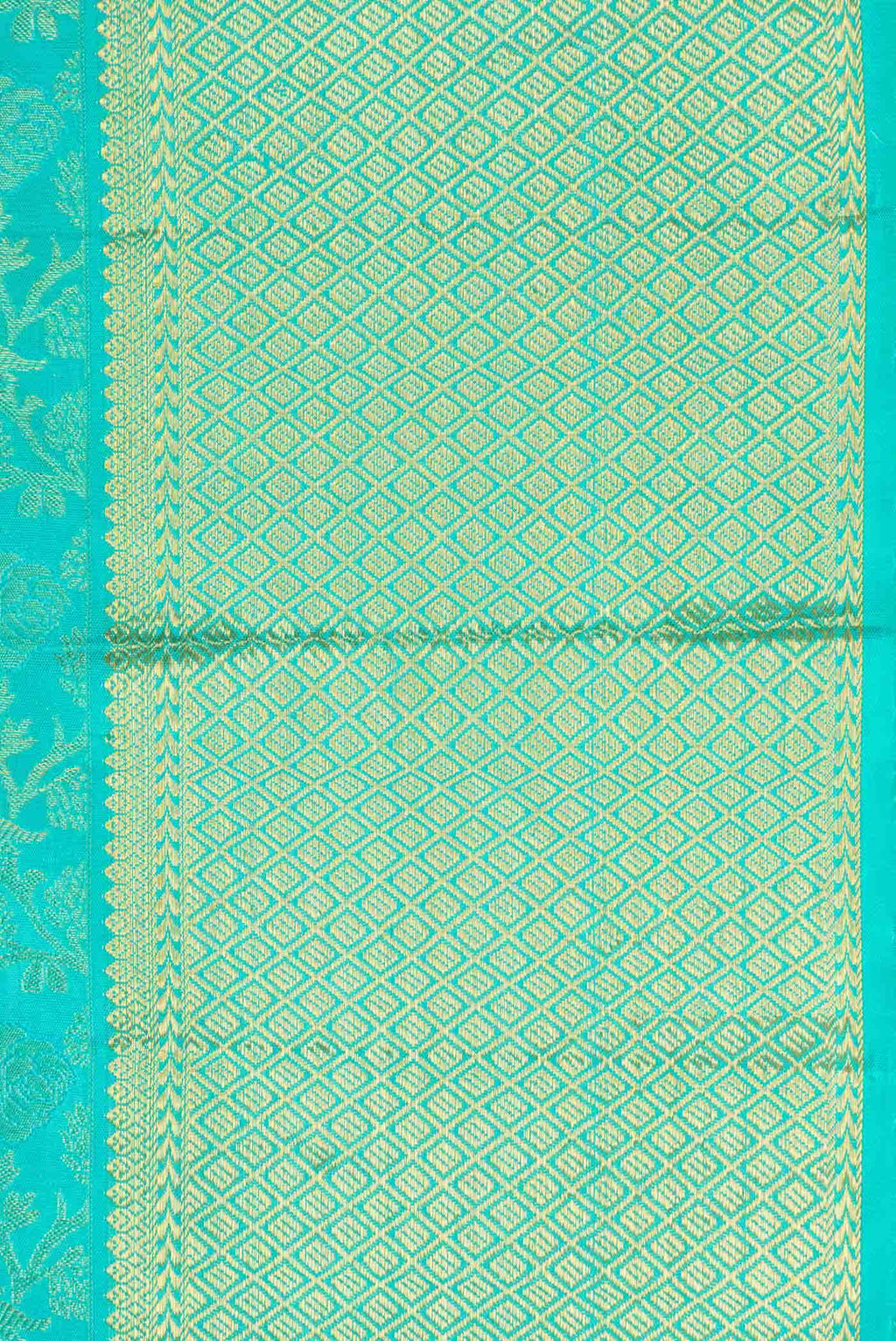Light Blue Dual Tone Kanchipuram Silk Saree