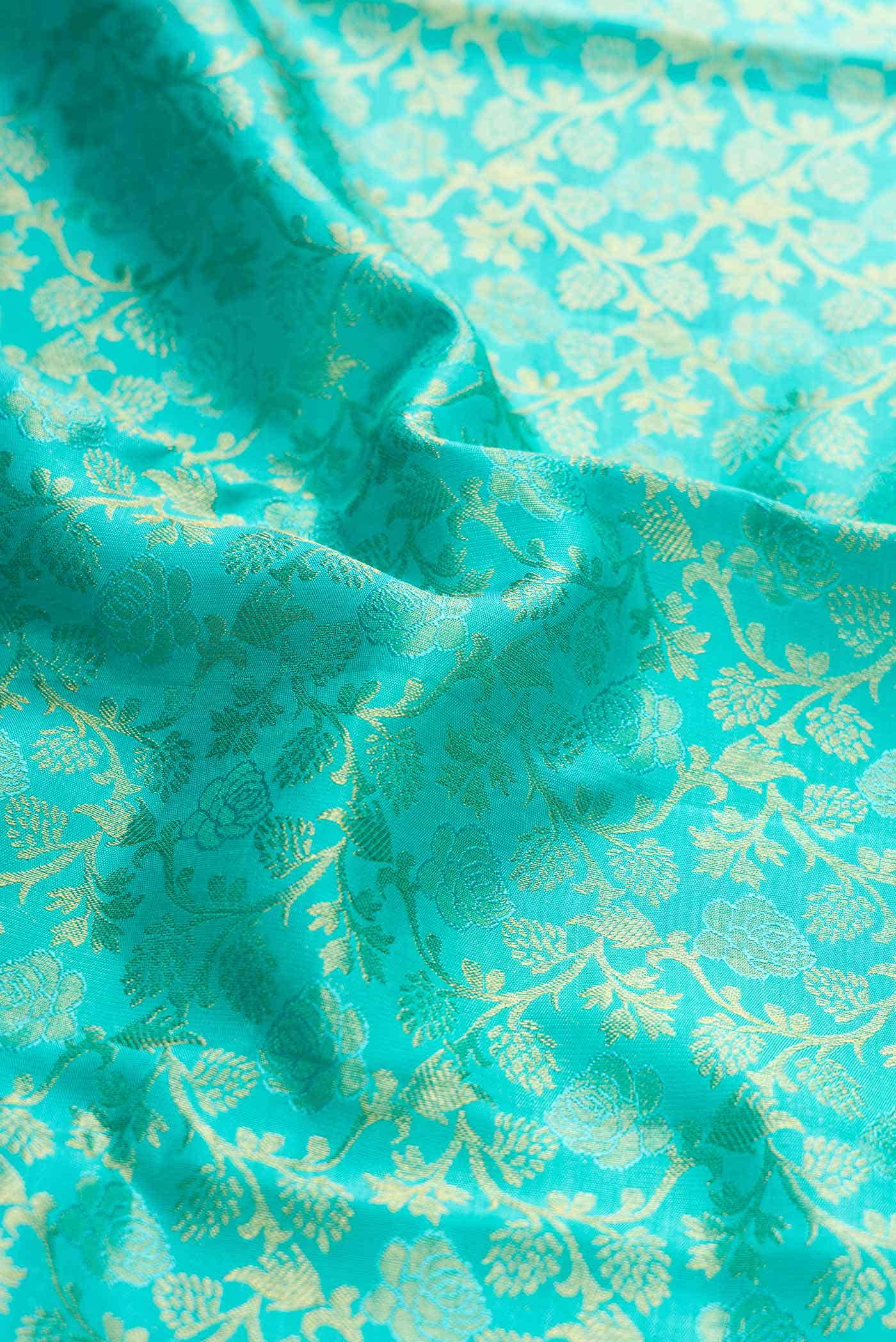 Light Blue Dual Tone Kanchipuram Silk Saree