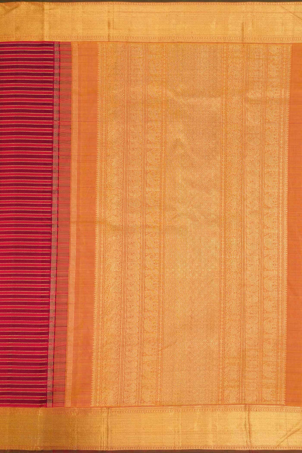 Pure Silk Pure Zari Multi Kanchipuram Saree