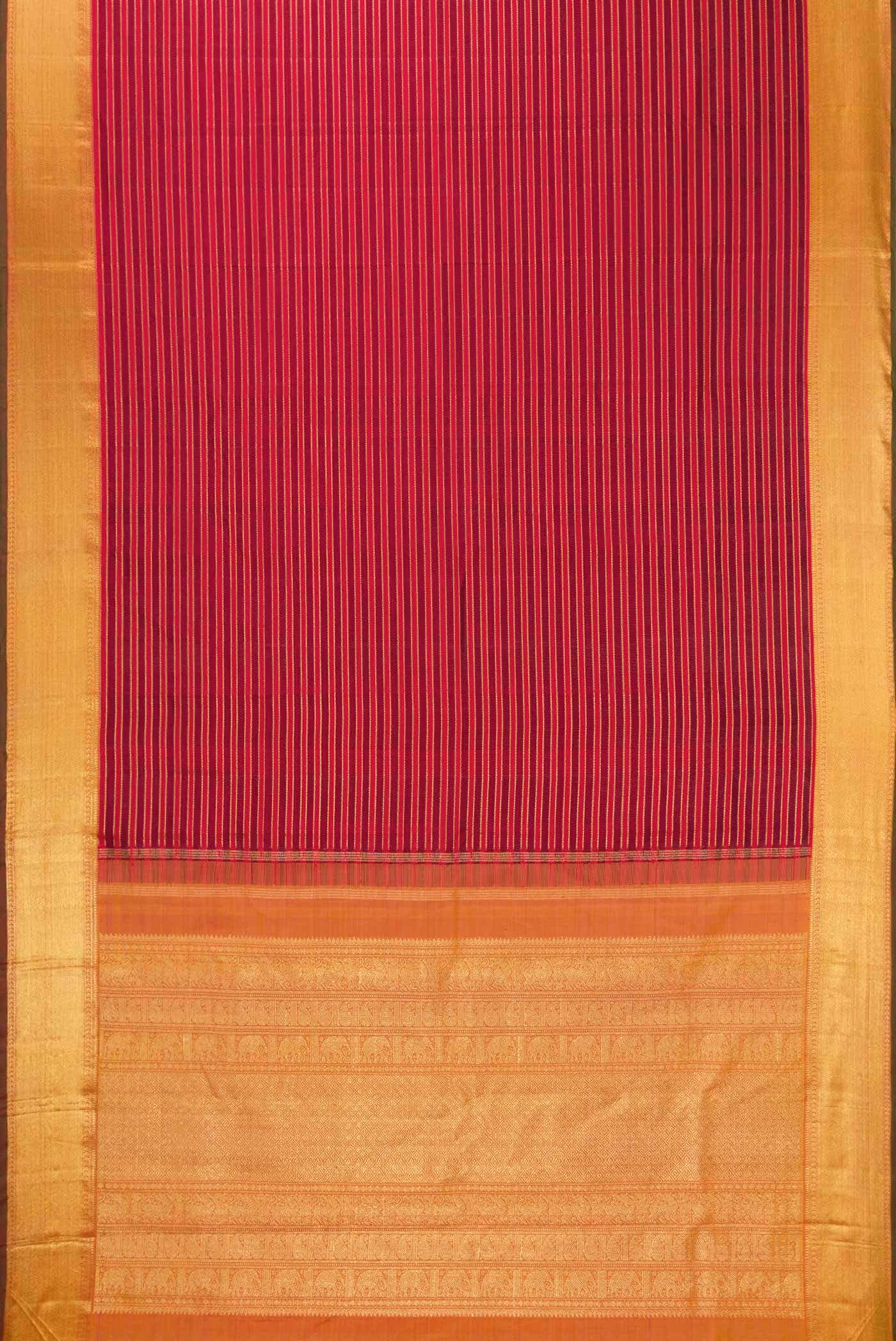 Pure Silk Pure Zari Multi Kanchipuram Saree