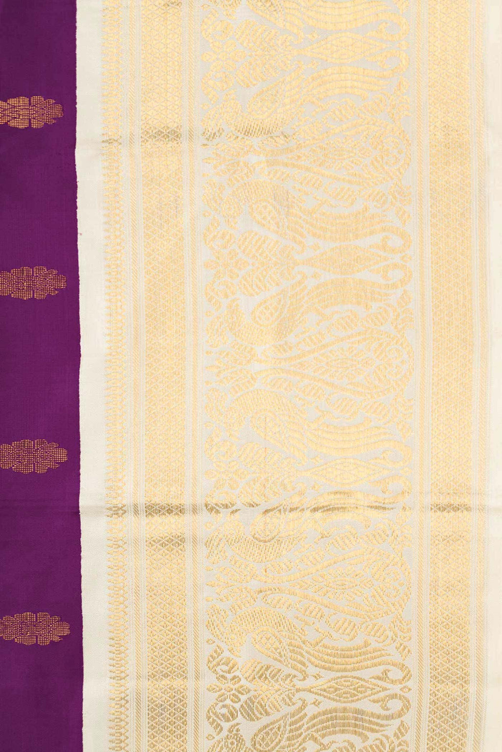 Pure Silk Pure Zari Purple Kanchipuram Saree