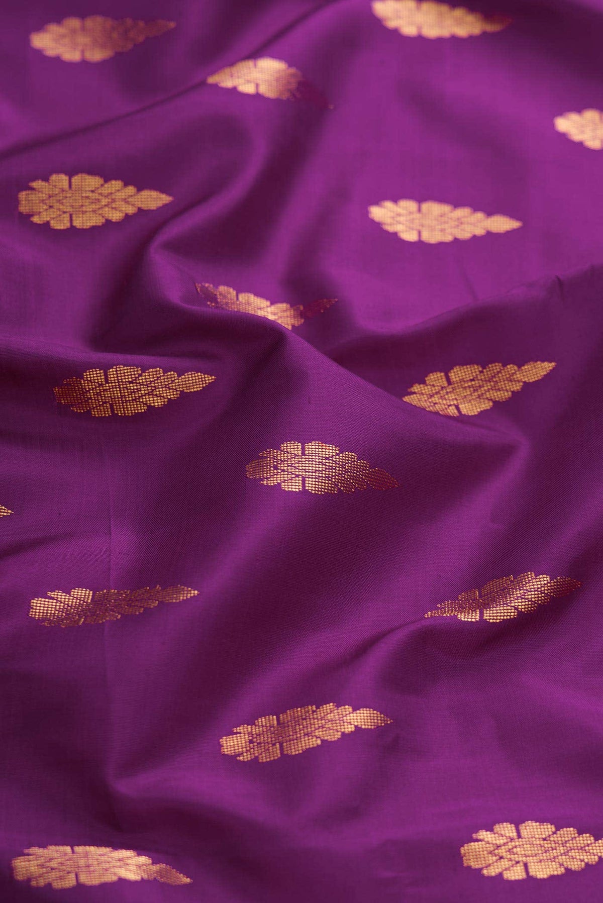 Pure Silk Pure Zari Purple Kanjivaram Saree