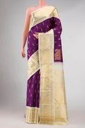 Pure Silk Pure Zari Purple Kanjivaram Saree