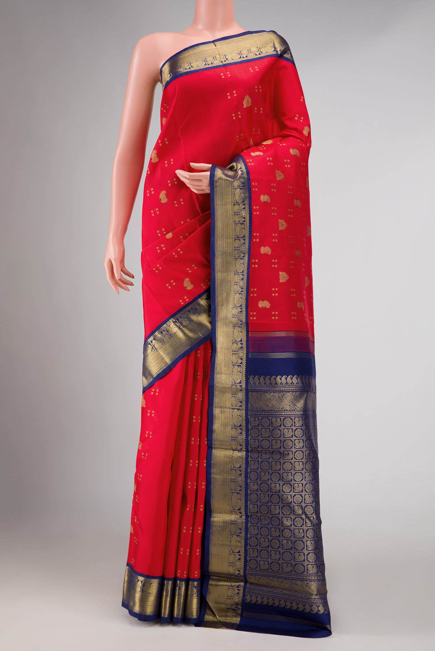 Red Kanchipuram Silk Saree