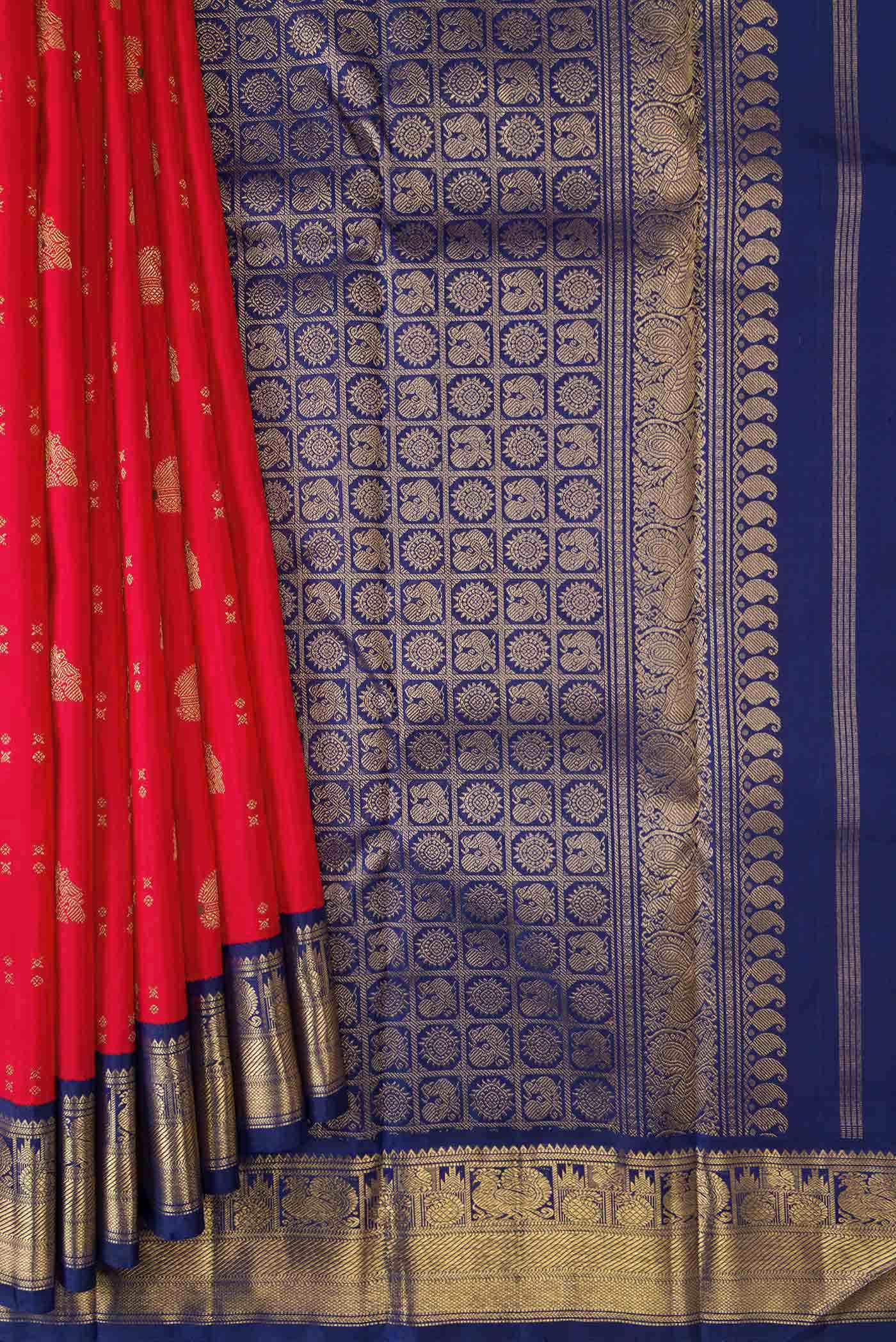 Red Kanchipuram Silk Saree