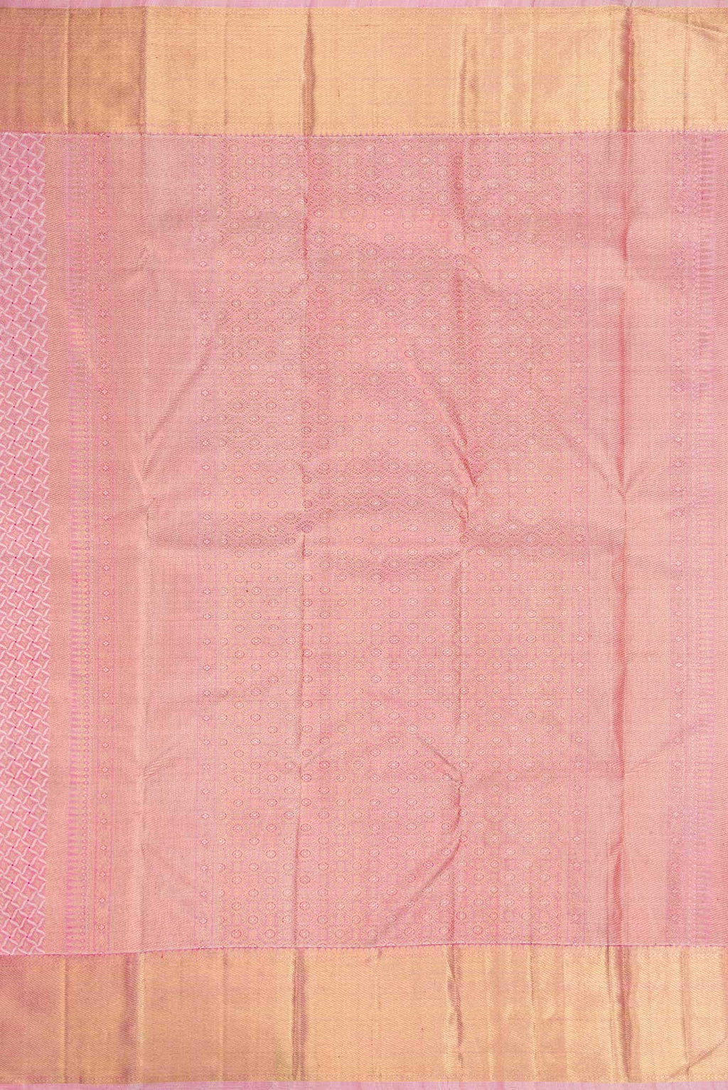 Pure Silk Pure Zari Pink Dual Tone Kanchipuram Saree