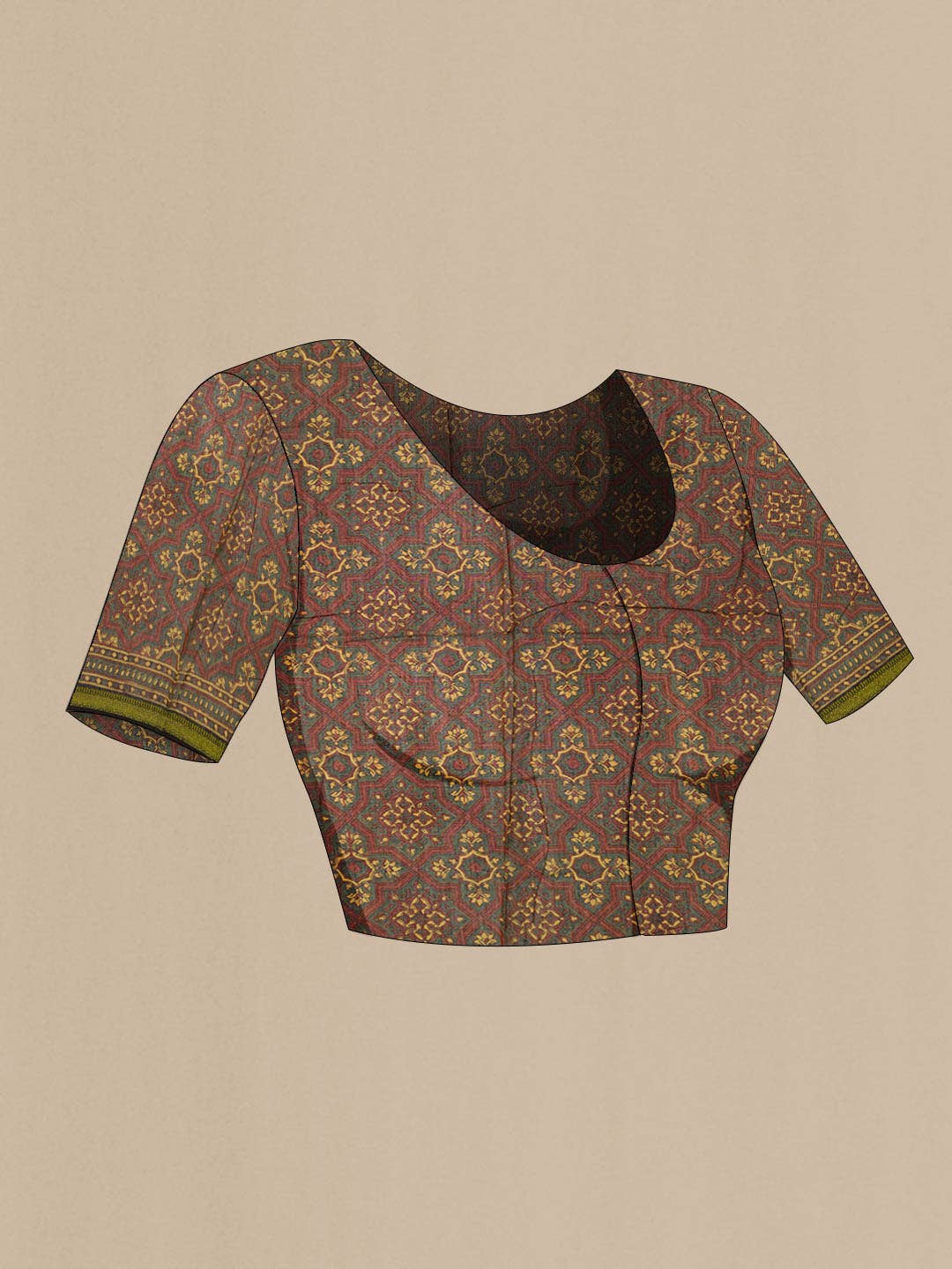 Mustard Chanderi Silk Cotton Saree