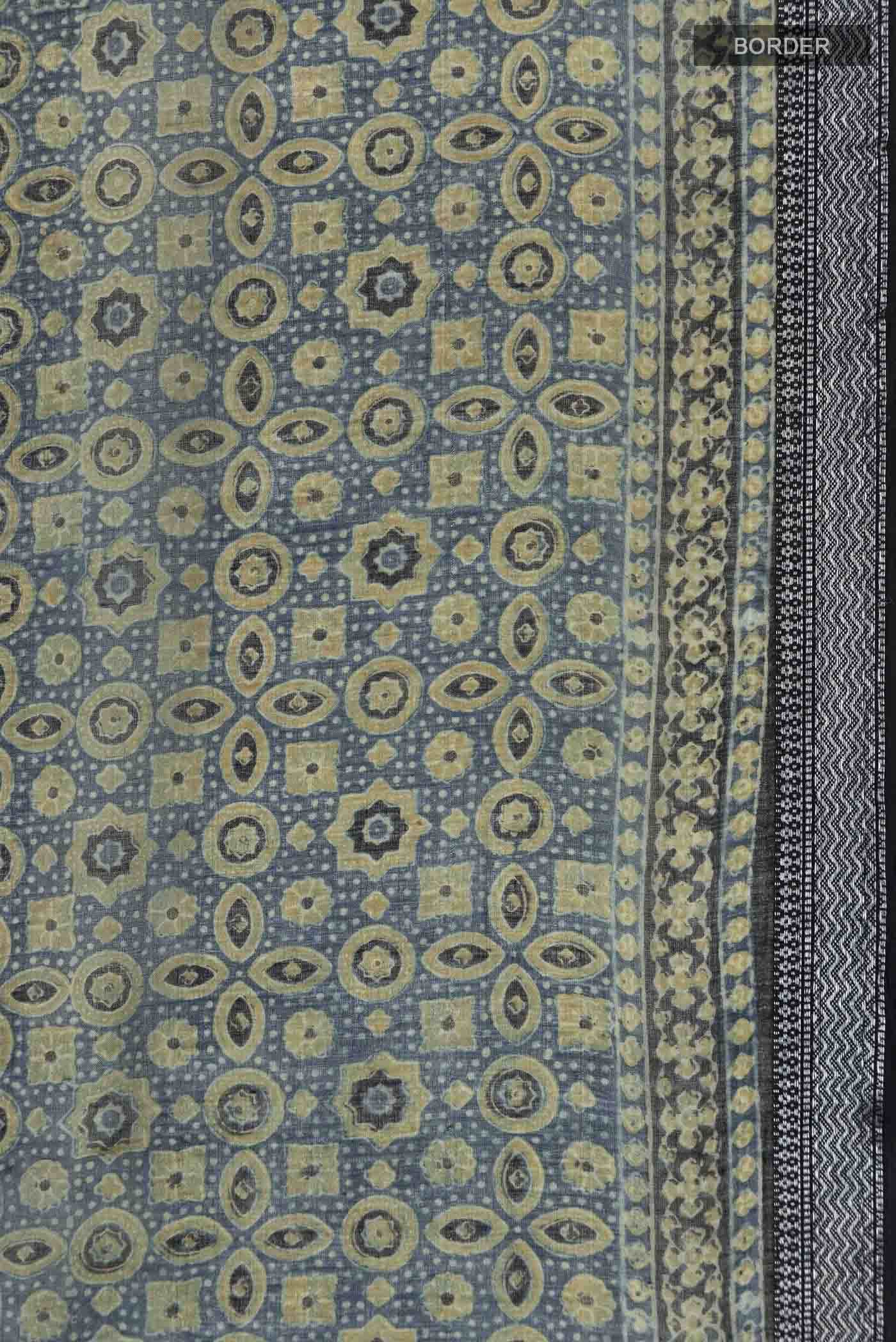 Blue Chanderi Silk Cotton Saree