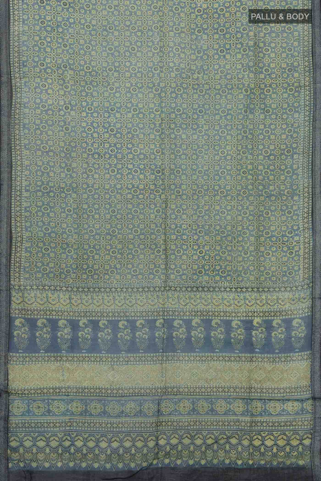 Blue Chanderi Silk Cotton Saree