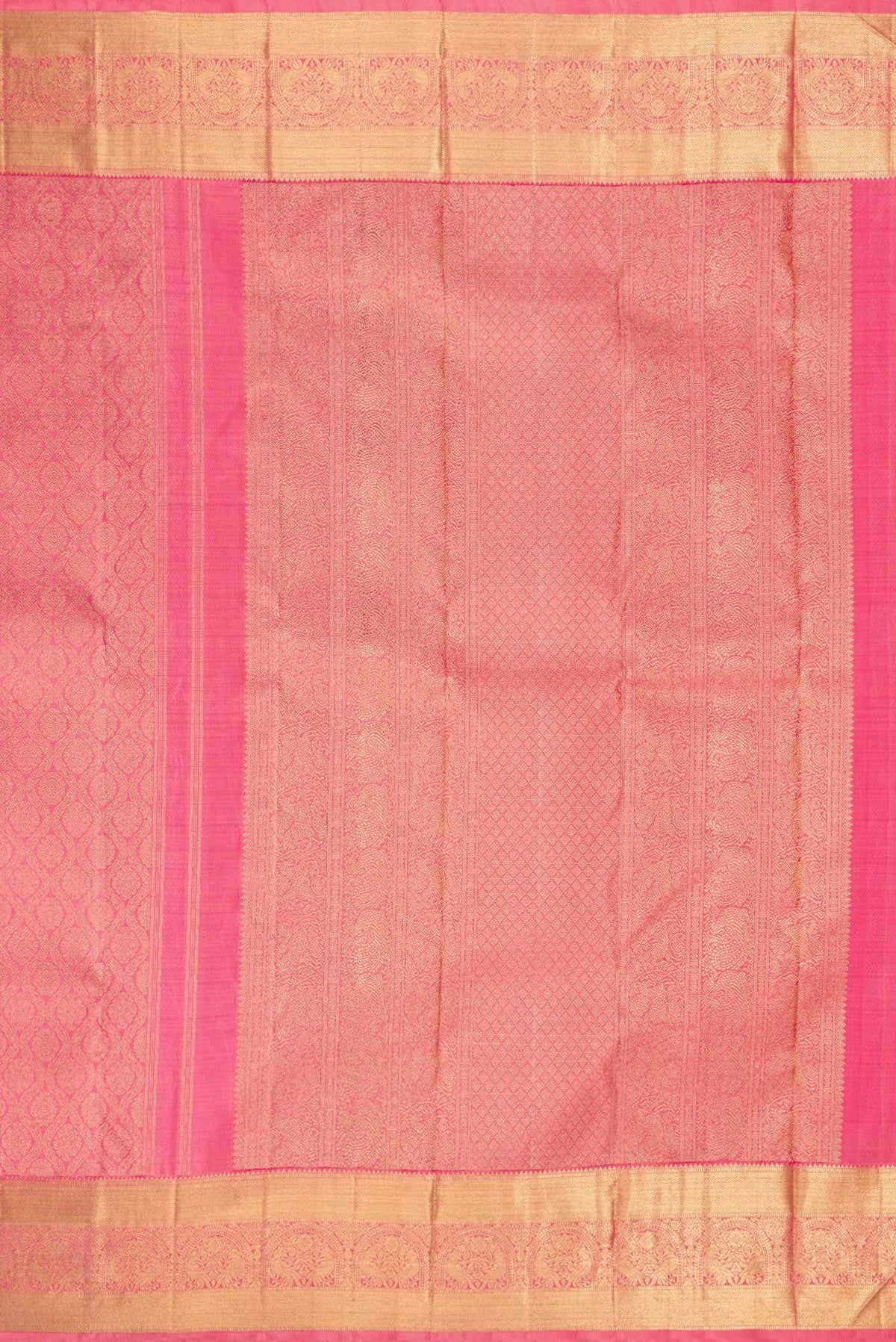 Pure Silk Pure Zari Pink Kanjivaram Saree