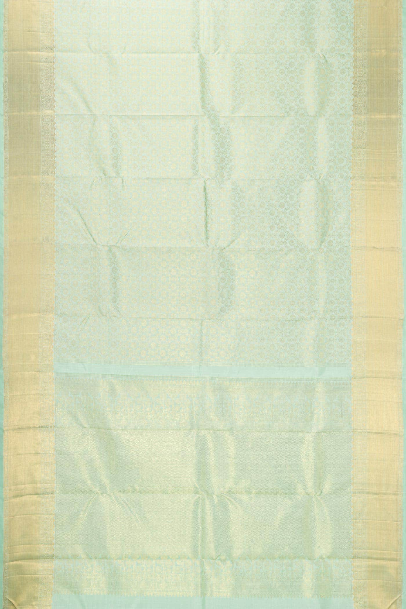 Pure Silk Pure Zari Light Green Kanchipuram Saree