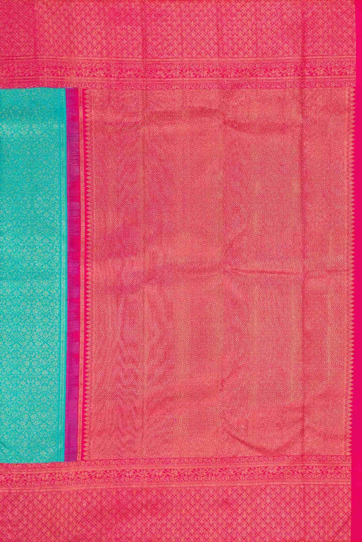 Pure Silk Pure Zari Sky Blue Kanjivaram Saree