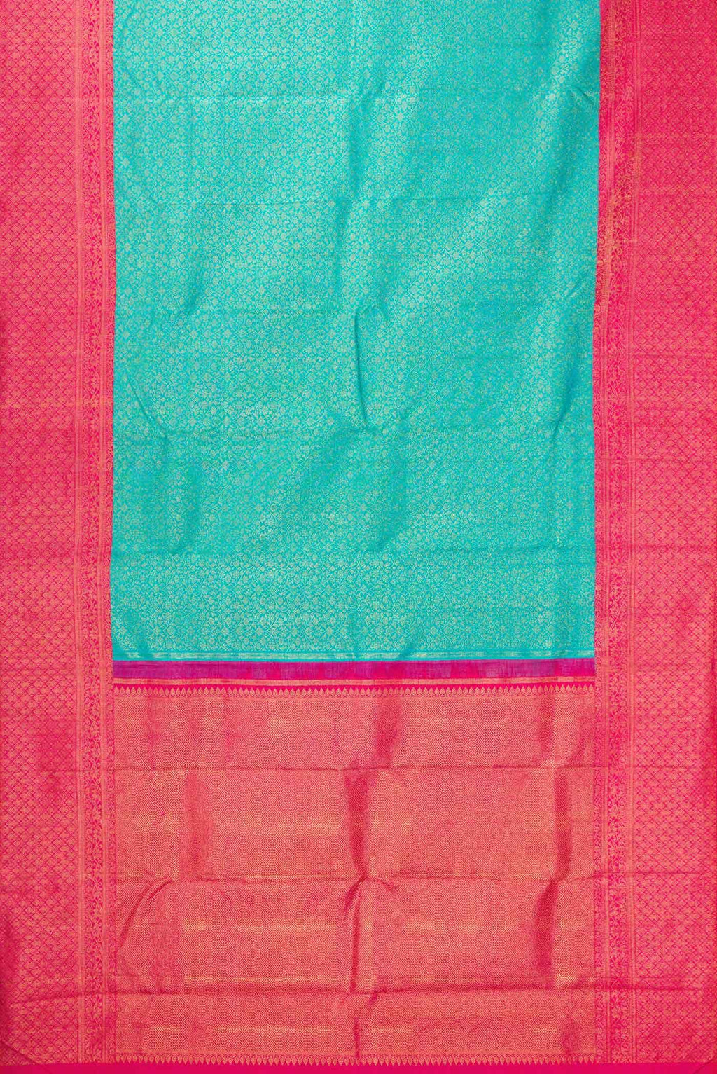 Pure Silk Pure Zari Sky Blue Kanchipuram Saree