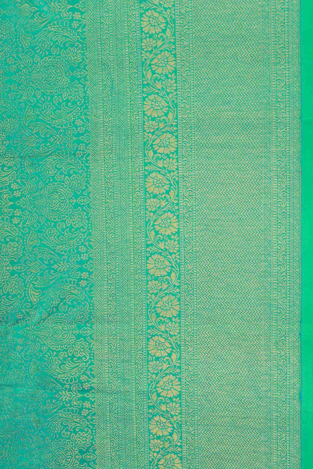 Green Dual Tone Kanchipuram Silk Saree