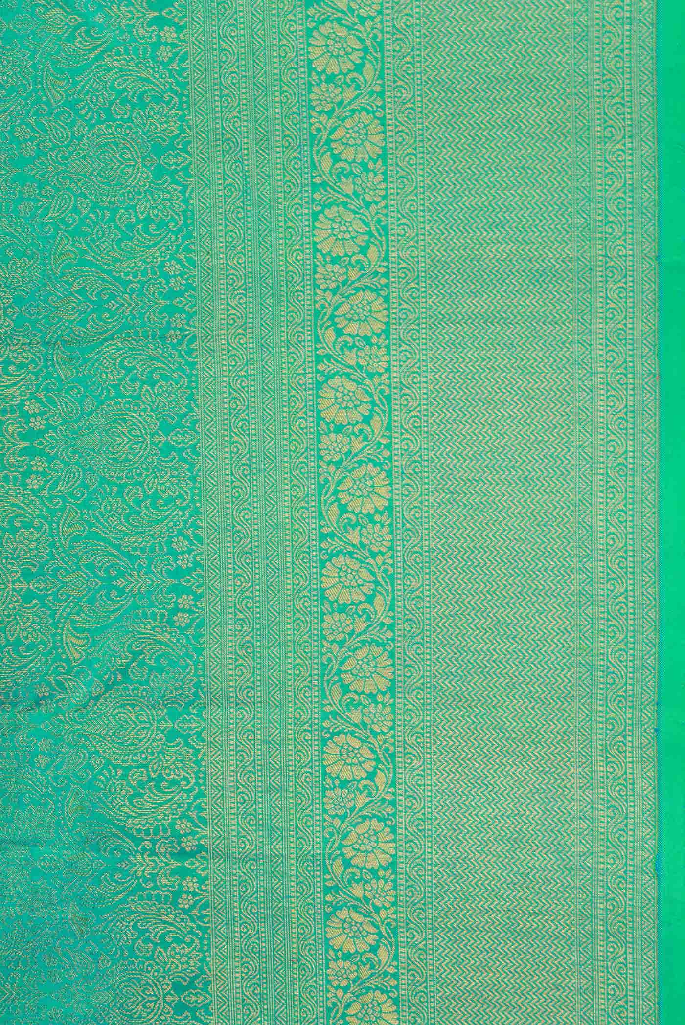 Green Dual Tone Kanchipuram Silk Saree