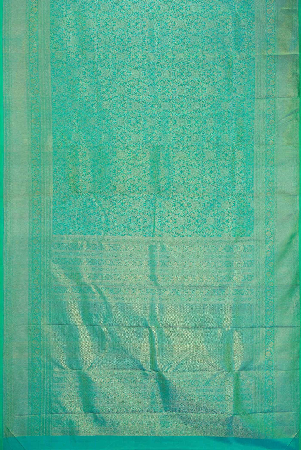 Green Dual Tone Kanchipuram Silk Saree