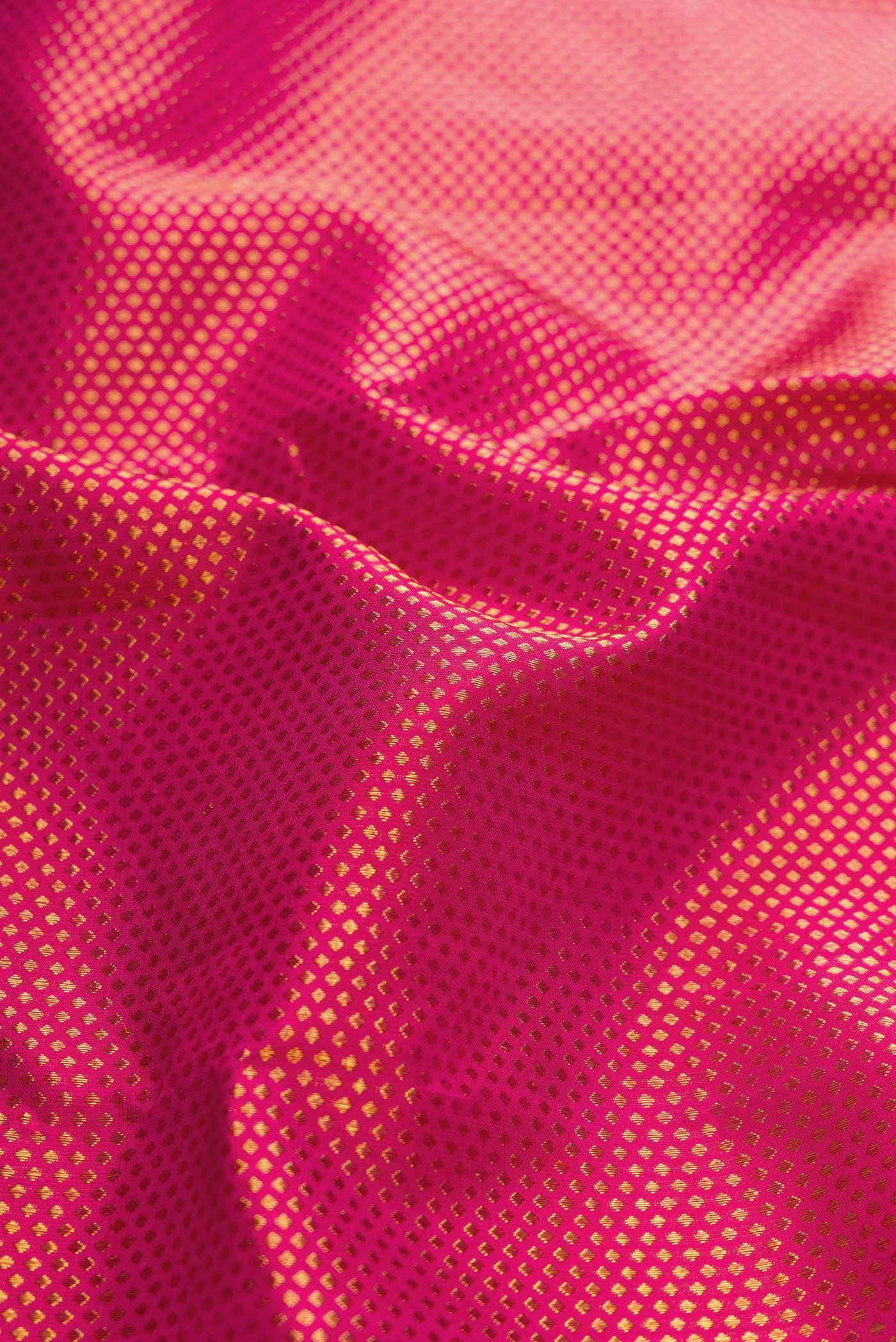Pure Silk Pure Zari Pink Kanchipuram Saree
