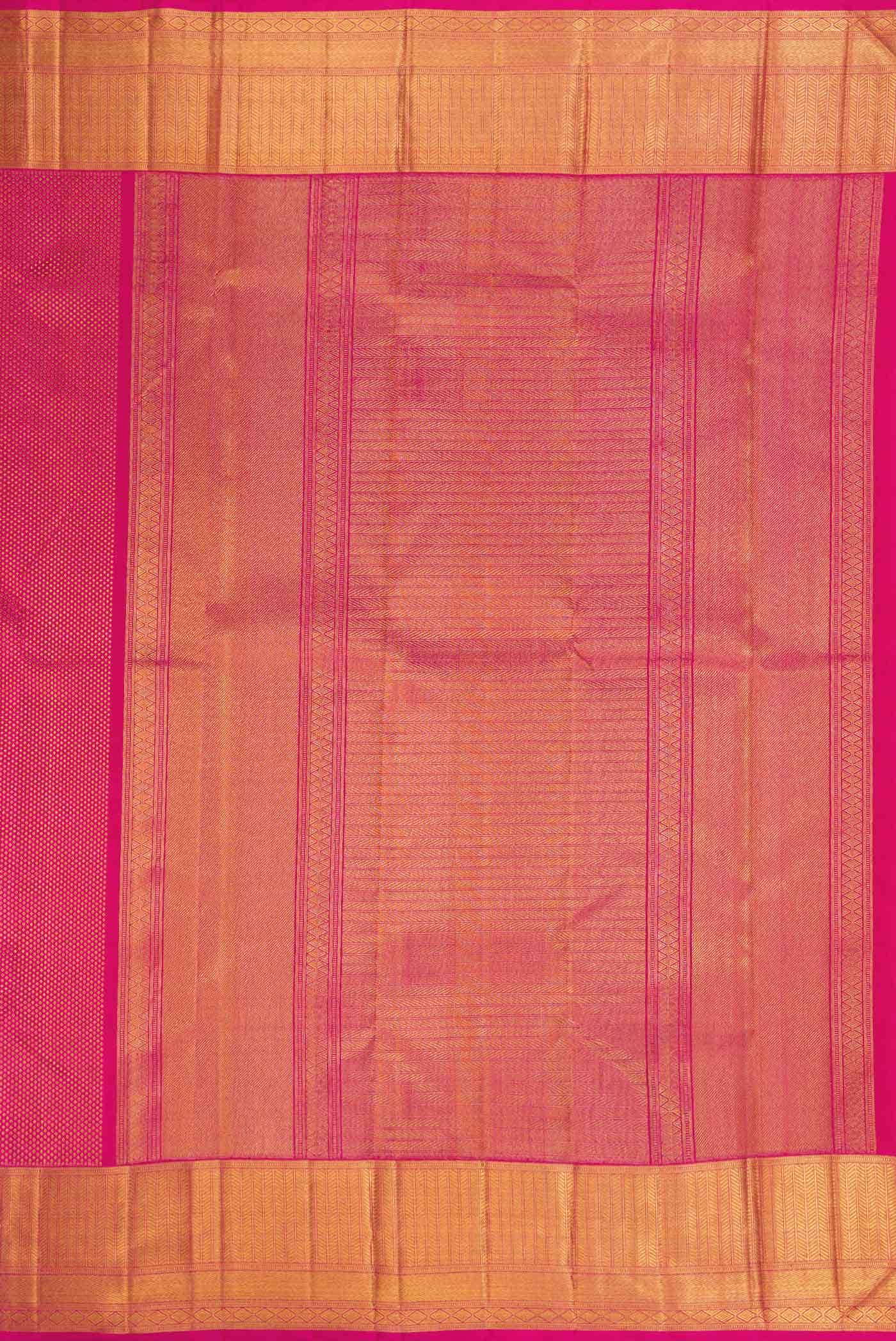 Pure Silk Pure Zari Pink Kanchipuram Saree